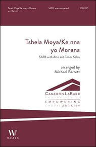 Tshela Moya/Ke nna yo Morena SATB choral sheet music cover Thumbnail